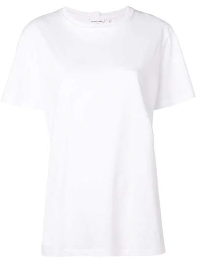 Helmut Lang Crew-neck Logo T-shirt In White