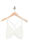 Wishlist Crossback Lace Bralette In Ivory