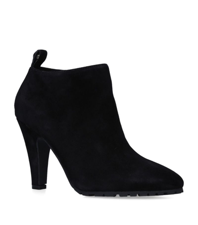 Kurt Geiger Suede Shoreditch Ankle Boots 100 In Black