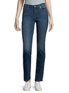 7 For All Mankind Faded Straight Jeans In Ellie