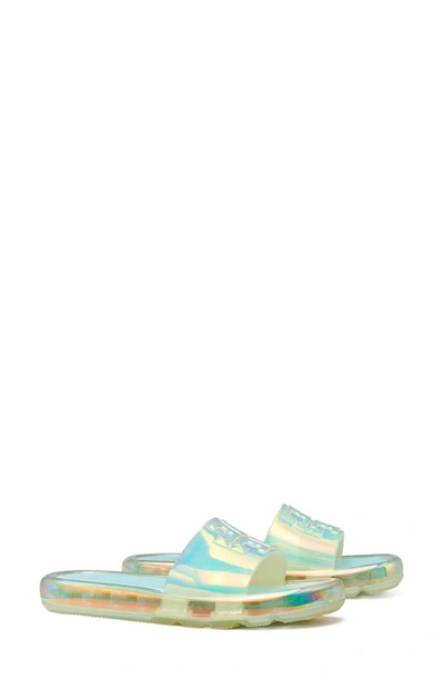 Tory Burch Bubble Jelly In Iridescent / Light Blue