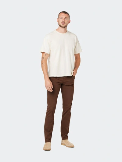 Hudson Blake Slim Straight Fit Jeans In Burnt Brown