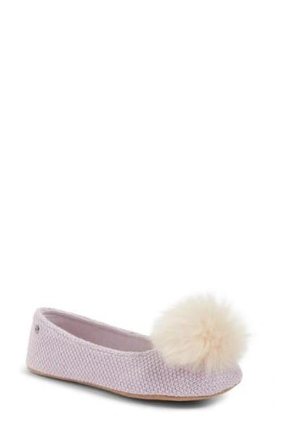 Ugg Andi Pompom Slipper In Lavender Fog