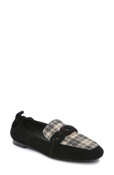 Sanctuary Women's Blast Slip On Loafer Flats In Black/ Oat Milk Black
