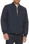 Levi's Diamond Quilted Jacket In Navy