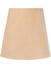 Patou A-line Mini Skirt In Brown
