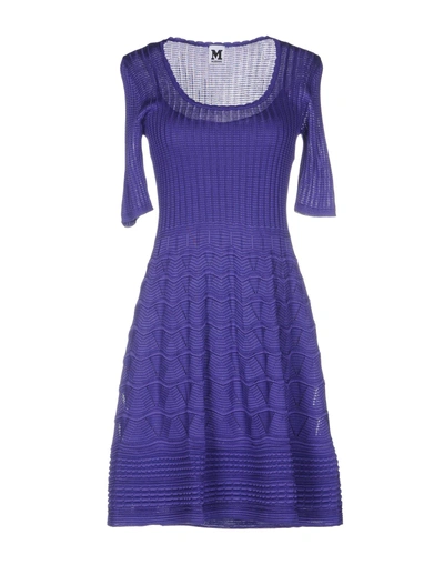 M Missoni Short Dress In Purple