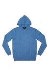 X-ray Core Knit Pullover Hoodie In Blue