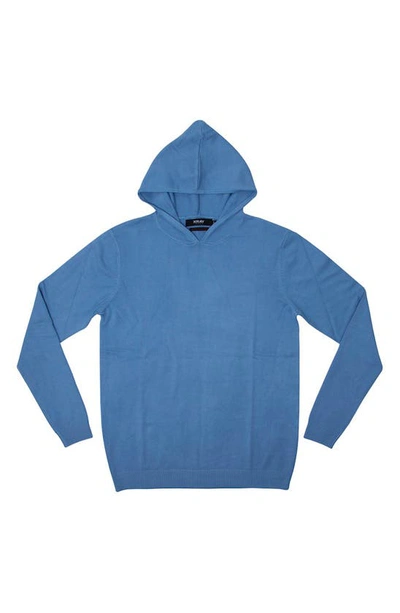 X-ray Core Knit Pullover Hoodie In Blue
