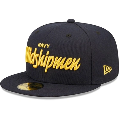 New Era Navy Navy Midshipmen Griswold 59fifty Fitted Hat