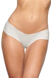 Skims Logo Trim Stretch Cotton Hipster Briefs In Marble