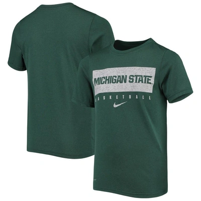 Nike Kids' Youth  Green Michigan State Spartans Legend Basketball Practice Performance T-shirt