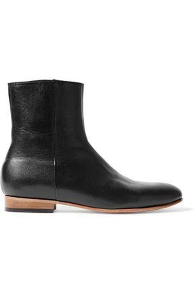 Dieppa Restrepo Rod Glossed-leather Ankle Boots In Black