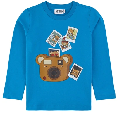 Moschino Kid-teen Kids' Graphic T-shirt Brilliant Blue