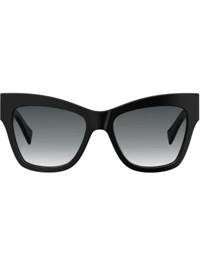 Moschino 53mm Cat's Eye Sunglasses - Purple Black Multi