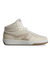 Rag & Bone Retro Leather Mid-top Court Sneakers In Frost Nubuck