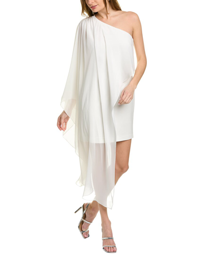 Halston Sabrina Mini Dress In White
