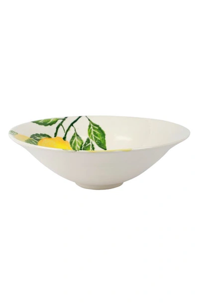 Vietri Limoni Medium Serving Bowl In Yellow