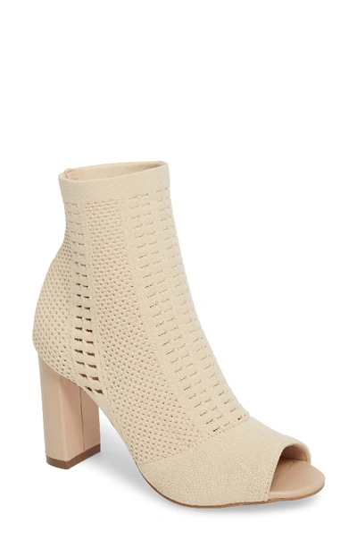 Matisse Can't Stop Open Toe Sock Bootie In Natural Stretch