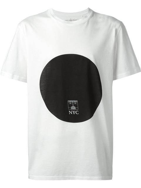 Golden Goose Circle Print T-shirt In White | ModeSens