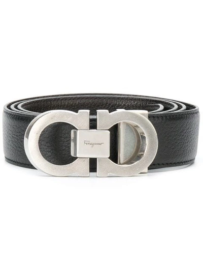 Ferragamo Salvatore  Logo Buckle Belt - Black