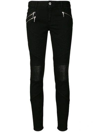 Just Cavalli Slim Biker Jeans - Black