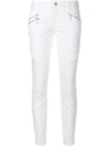 Just Cavalli Casual Biker Jeans - White