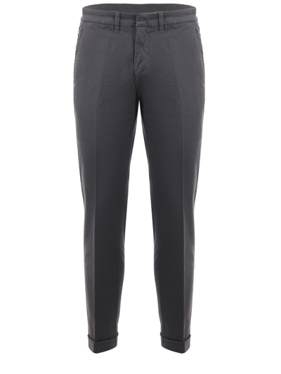 Fay Gabardine Trousers In Blue 1