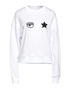 Chiara Ferragni Sweatshirts In White