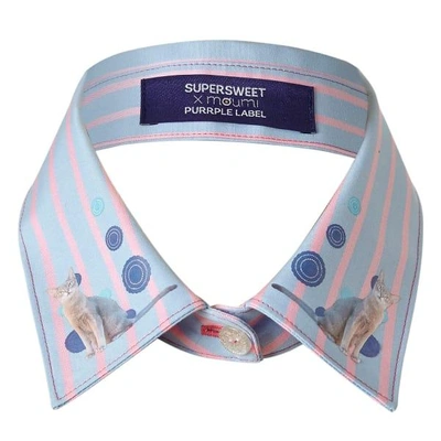 Supersweet X Moumi Candy Stripe Collar Blue