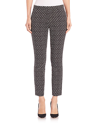 Diane Von Furstenberg Genesis Dot-print Pants In Black | ModeSens