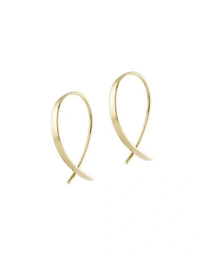 Lana Girl By Lana Jewelry Girls' Mini Upside Down Hoop Earrings In Gold