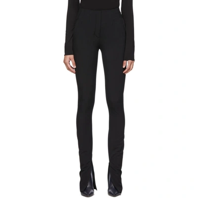 The Row Cosso Skinny Cropped Trousers, Black In Blk Black