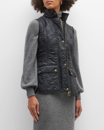 Barbour Wray Quilted Gilet W/ Fleece Lining In Windsor/brown