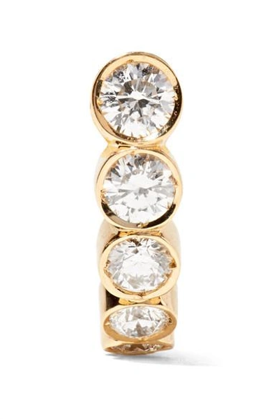 Sophie Bille Brahe Petite Boucle 18-karat Gold Diamond Earring