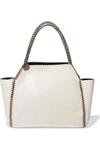Stella Mccartney Falabella Reversible Faux Brushed-leather Tote In White