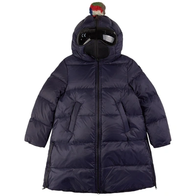 Ai Riders On The Storm Kids' Basic Down Jacket Navy In Blue
