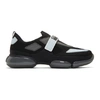 Prada Cloudbust Mesh, Rubber And Leather Sneakers - Black In F0928-blk