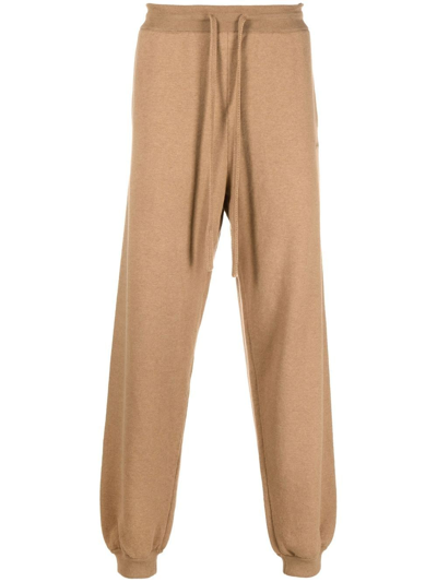 Off-white For All Logo-embroidered Track Pants In Camel