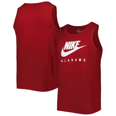 Nike Crimson Alabama Crimson Tide Futura Performance Scoop Neck Tank Top