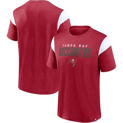 Fanatics Branded Red/white Tampa Bay Buccaneers Home Stretch Team T-shirt