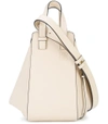 Loewe Hammock Small Textured-leather Shoulder Bag In Ivory