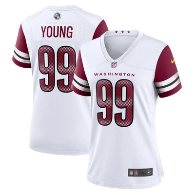 Nike Chase Young White Washington Commanders Game Jersey