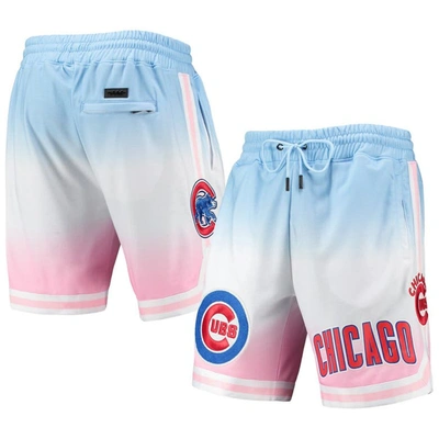 Pro Standard Men's  Blue, Pink Chicago Cubs Team Logo Pro Ombre Shorts In Blue,pink