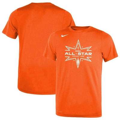 Nike Kids' Youth  Orange 2022 Wnba All-star Game Logo Legend Performance T-shirt