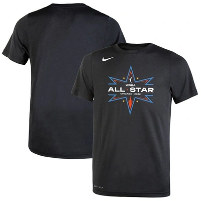 Nike Kids' Youth  Black 2022 Wnba All-star Game Logo Legend Performance T-shirt