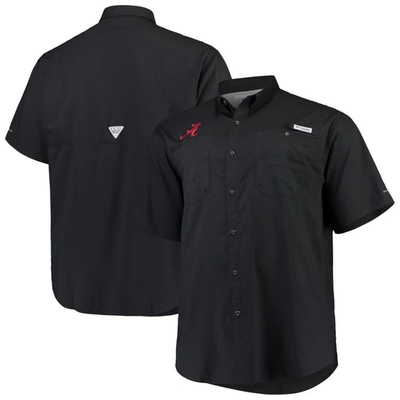 Columbia Black Alabama Crimson Tide Big & Tall Collegiate Tamiami Button-down Shirt