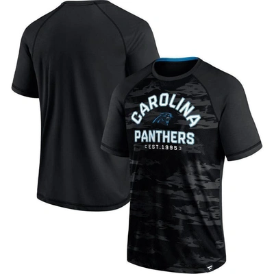 Fanatics Branded Black Carolina Panthers Hail Mary Raglan T-shirt