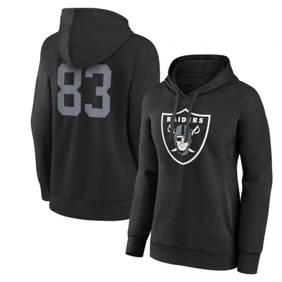 Fanatics Women's  Darren Waller Black Las Vegas Raiders Player Icon Name And Number Pullover Hoodie