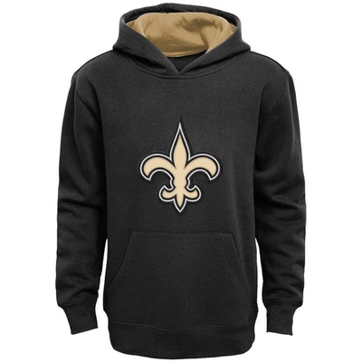 Outerstuff Kids' Youth Black New Orleans Saints Fan Gear Prime Pullover Hoodie